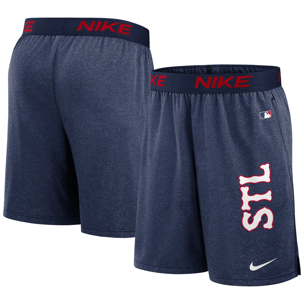 Men's Nike Navy St. Louis Cardinals 2024 City Connect Authentic Collection Practice Performance Shorts