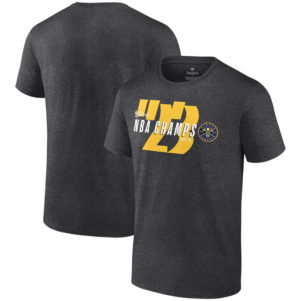 Men's Fanatics Charcoal Denver Nuggets 2023 NBA Finals Champions Backboard T-Shirt