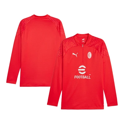Men's Puma Red AC Milan 2023/24 Quarter-Zip Training Top