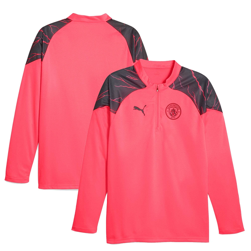 Men's Puma Red Manchester City 2023/24 Quarter-Zip Training Top