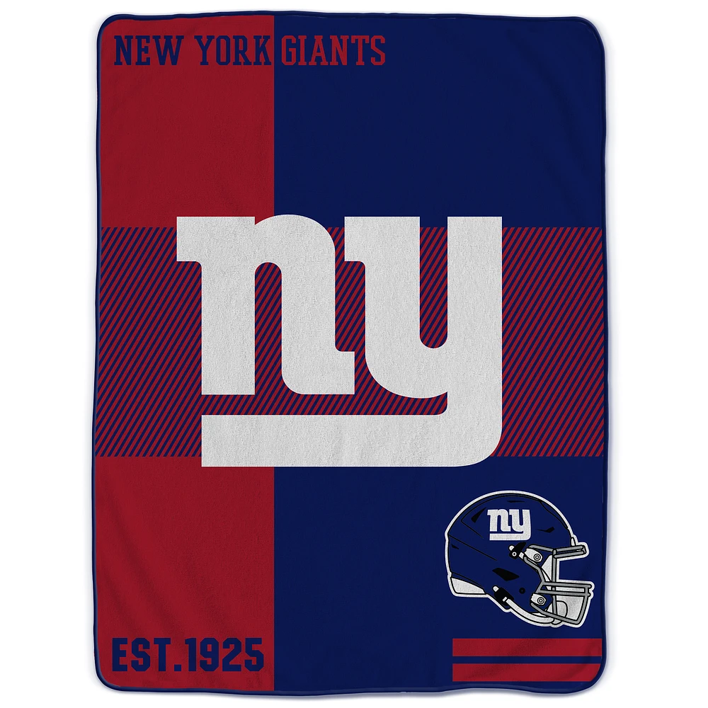 Pegasus New York Giants 60" x 80" Sherpa Throw Blanket