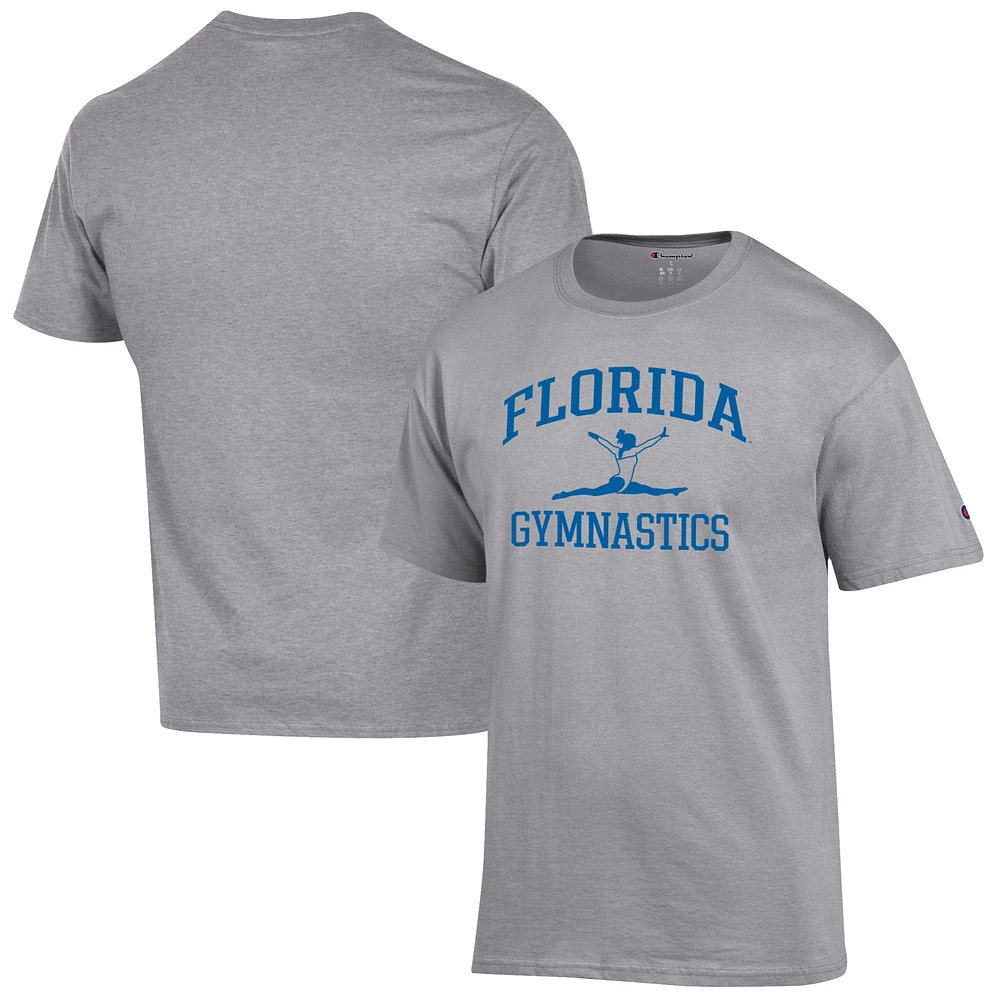 Men's Champion Gray Florida Gators Gymnastics Icon T-Shirt