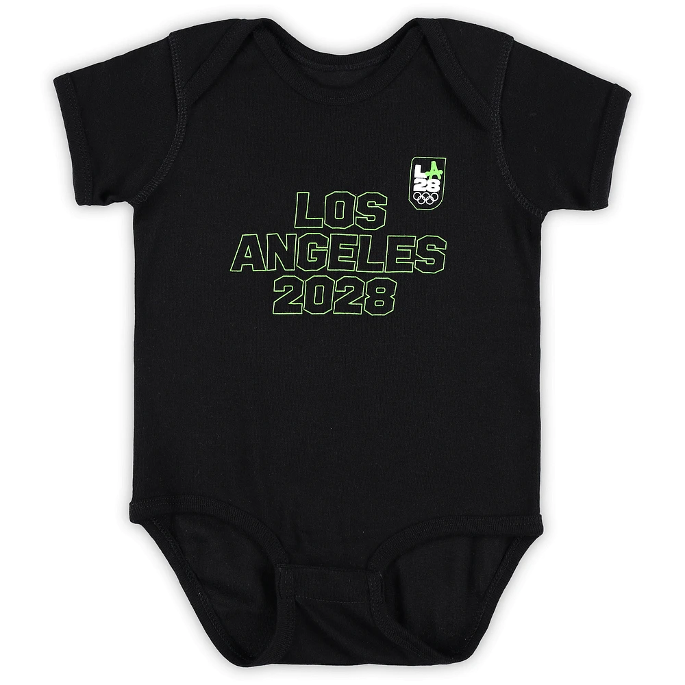Infant Black LA28 Neon Bodysuit