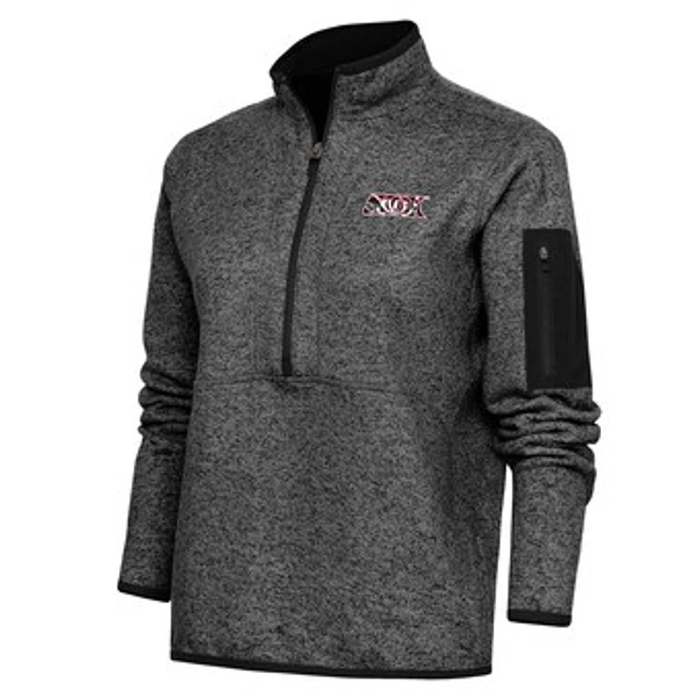 Women's Antigua Heather Lake Elsinore Storm Fortune Half-Zip Pullover Jacket