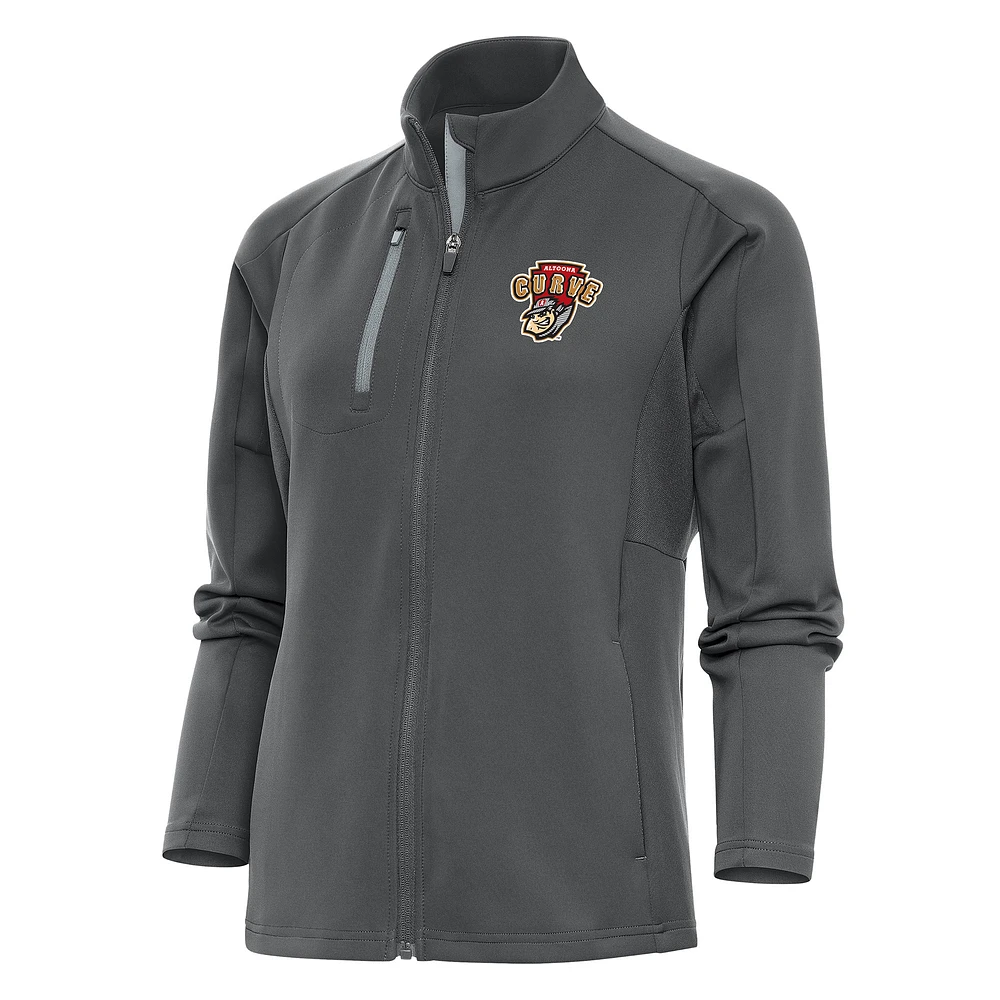 Women's Antigua Pewter Altoona Curve Generation Full-Zip Jacket