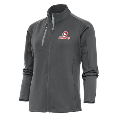 Women's Antigua Pewter Chattanooga Lookouts Generation Full-Zip Jacket