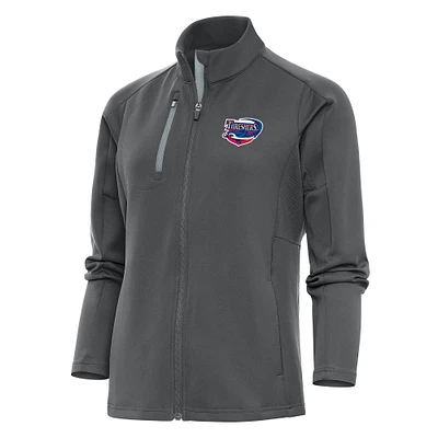 Women's Antigua Pewter Clearwater Threshers Generation Full-Zip Jacket