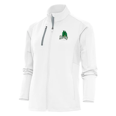 Women's Antigua White Dayton Dragons Generation Full-Zip Jacket