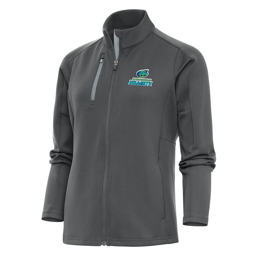 Women's Antigua Pewter Lynchburg Hillcats Generation Full-Zip Jacket