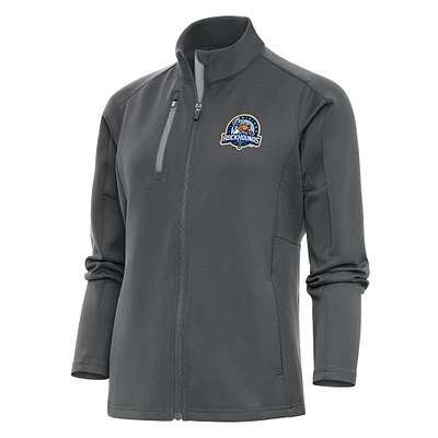 Women's Antigua Pewter Midland Rockhounds Generation Full-Zip Jacket