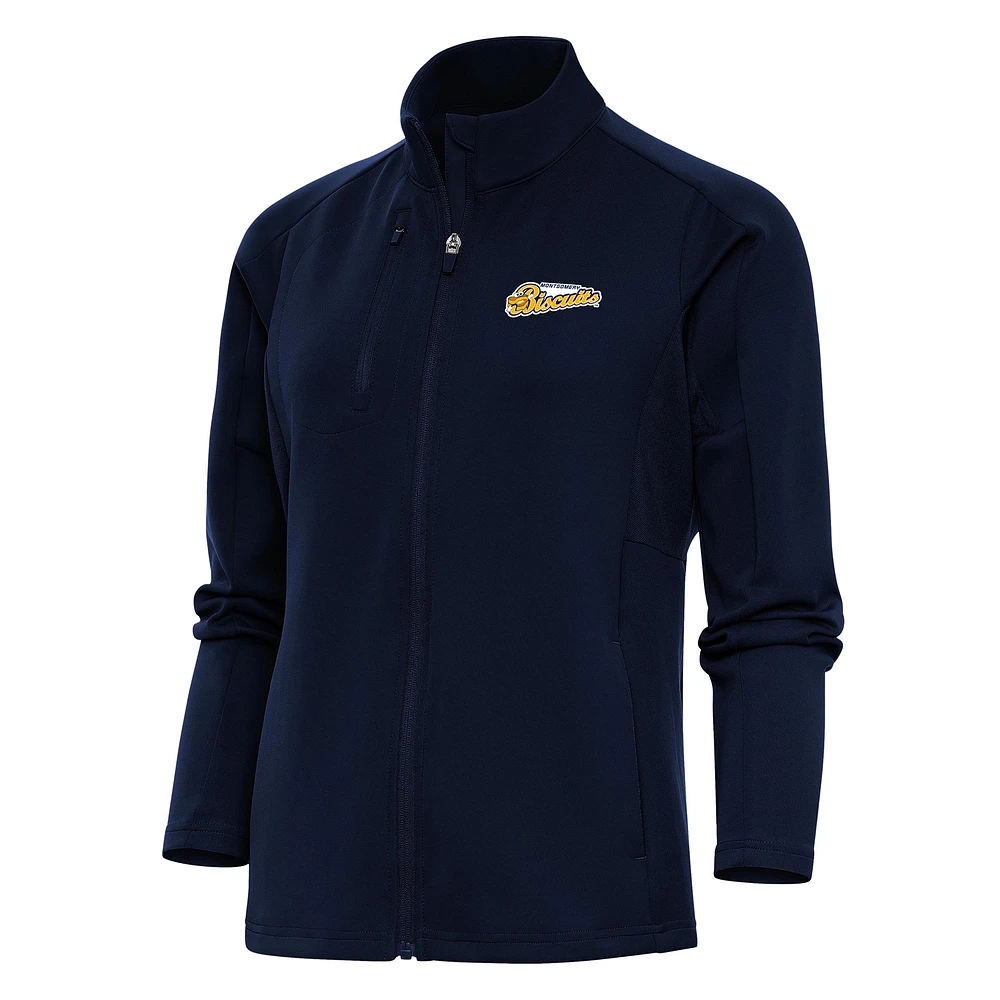 Women's Antigua Navy Montgomery Biscuits Generation Full-Zip Jacket