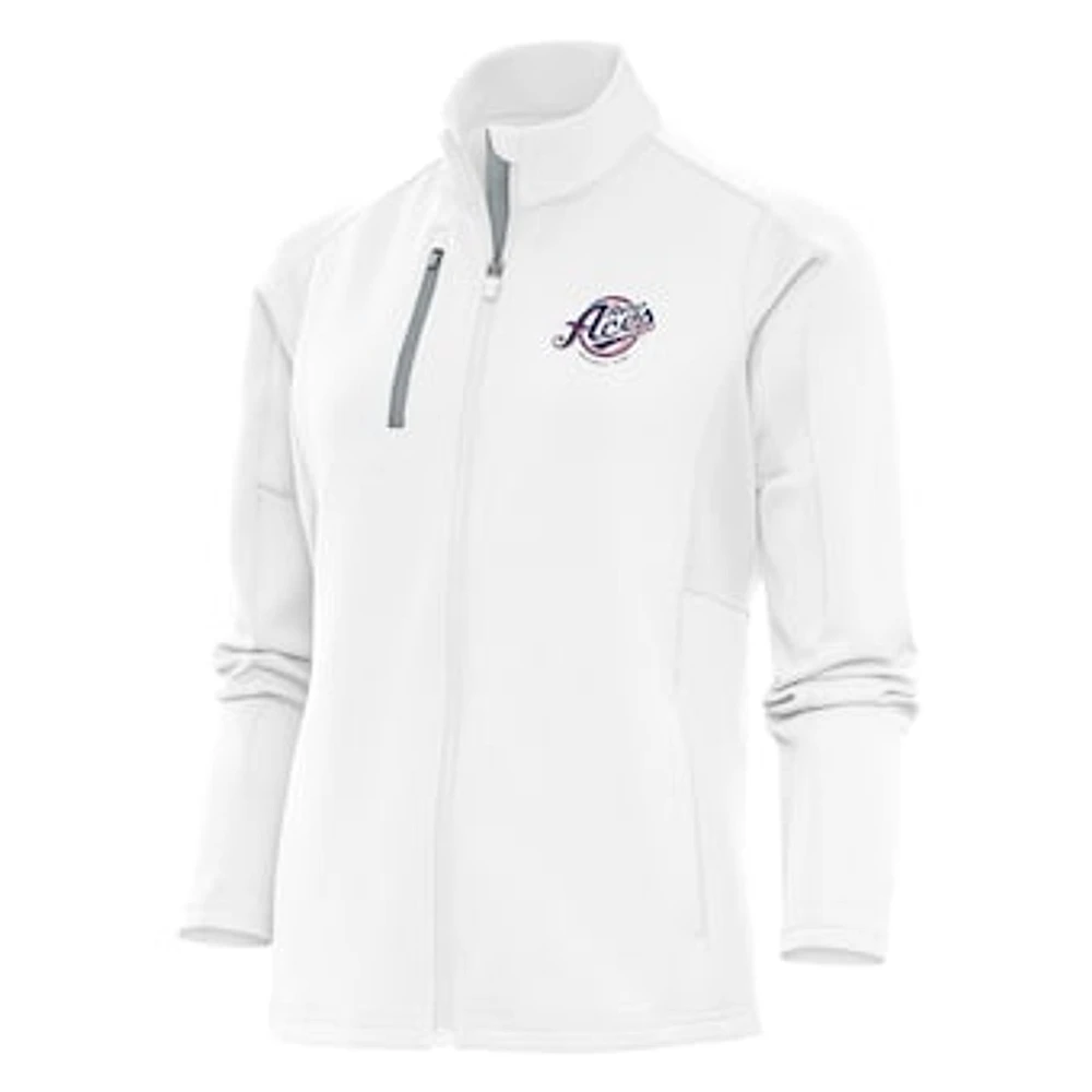 Women's Antigua White Reno Aces Generation Full-Zip Jacket