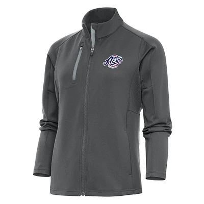 Women's Antigua Pewter Reno Aces Generation Full-Zip Jacket