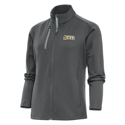 Women's Antigua Pewter Salt Lake Bees Generation Full-Zip Jacket