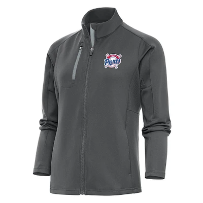Women's Antigua Pewter Stockton Ports Generation Full-Zip Jacket