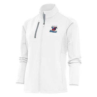 Women's Antigua White Wichita Wind Surge Generation Full-Zip Jacket