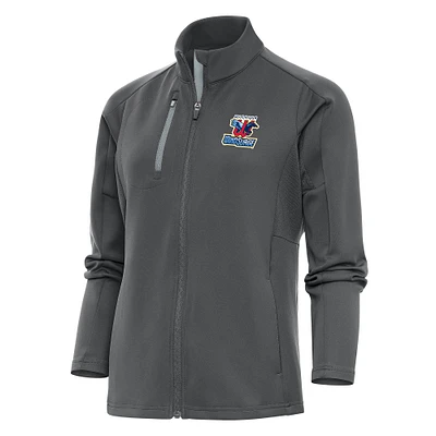 Women's Antigua Pewter Wichita Wind Surge Generation Full-Zip Jacket