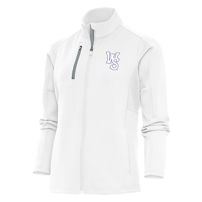 Women's Antigua White Winston-Salem Dash Generation Full-Zip Jacket