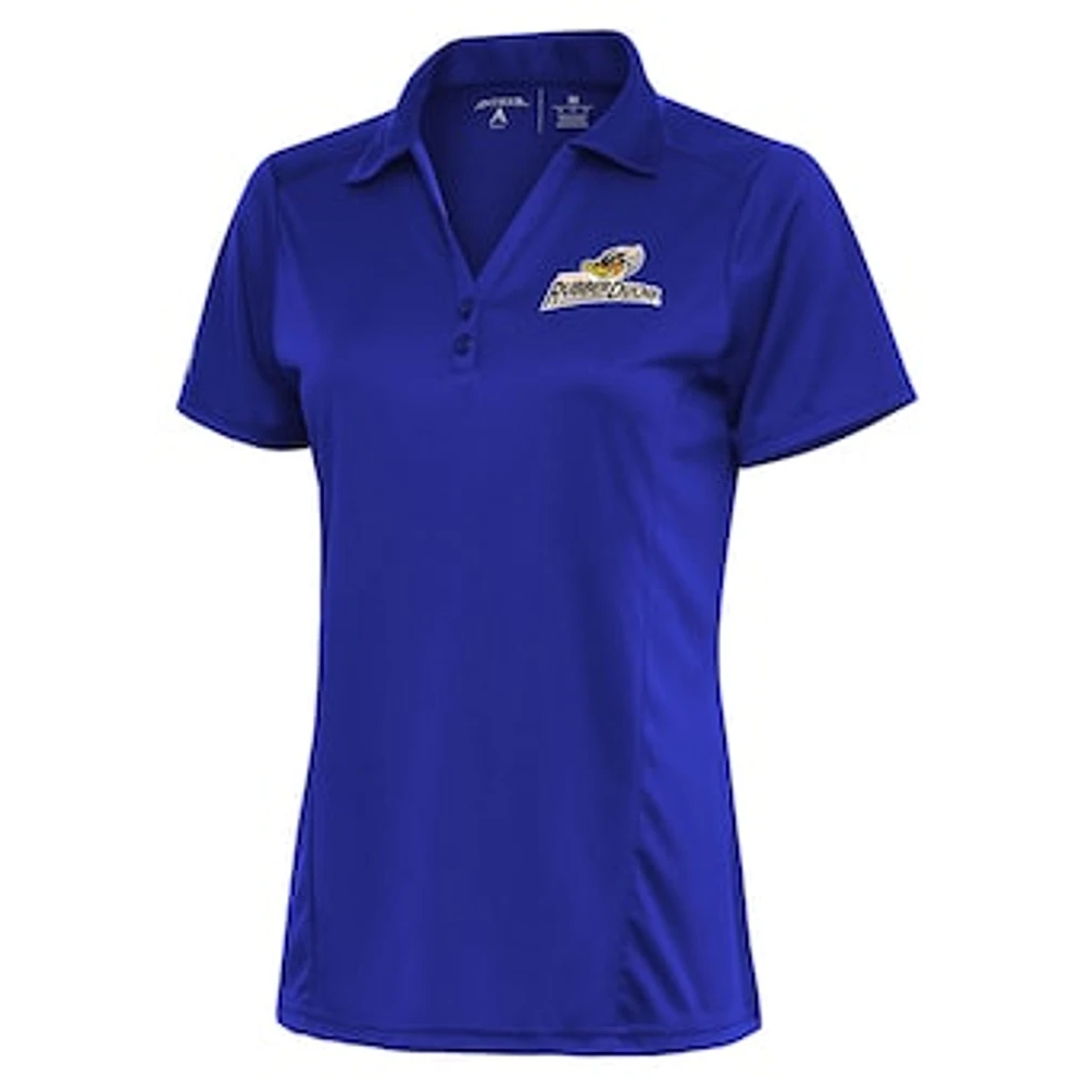 Women's Antigua Royal Akron RubberDucks Tribute Polo