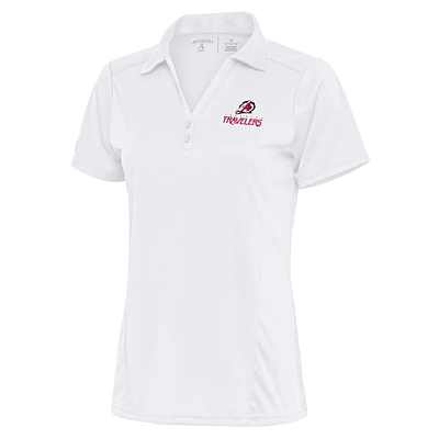 Women's Antigua White Arkansas Travelers Tribute Polo