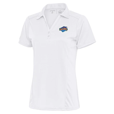 Women's Antigua White Brooklyn Cyclones Tribute Polo