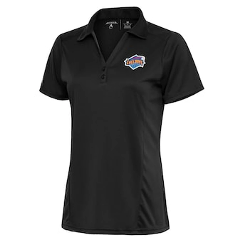 Women's Antigua Charcoal Brooklyn Cyclones Tribute Polo