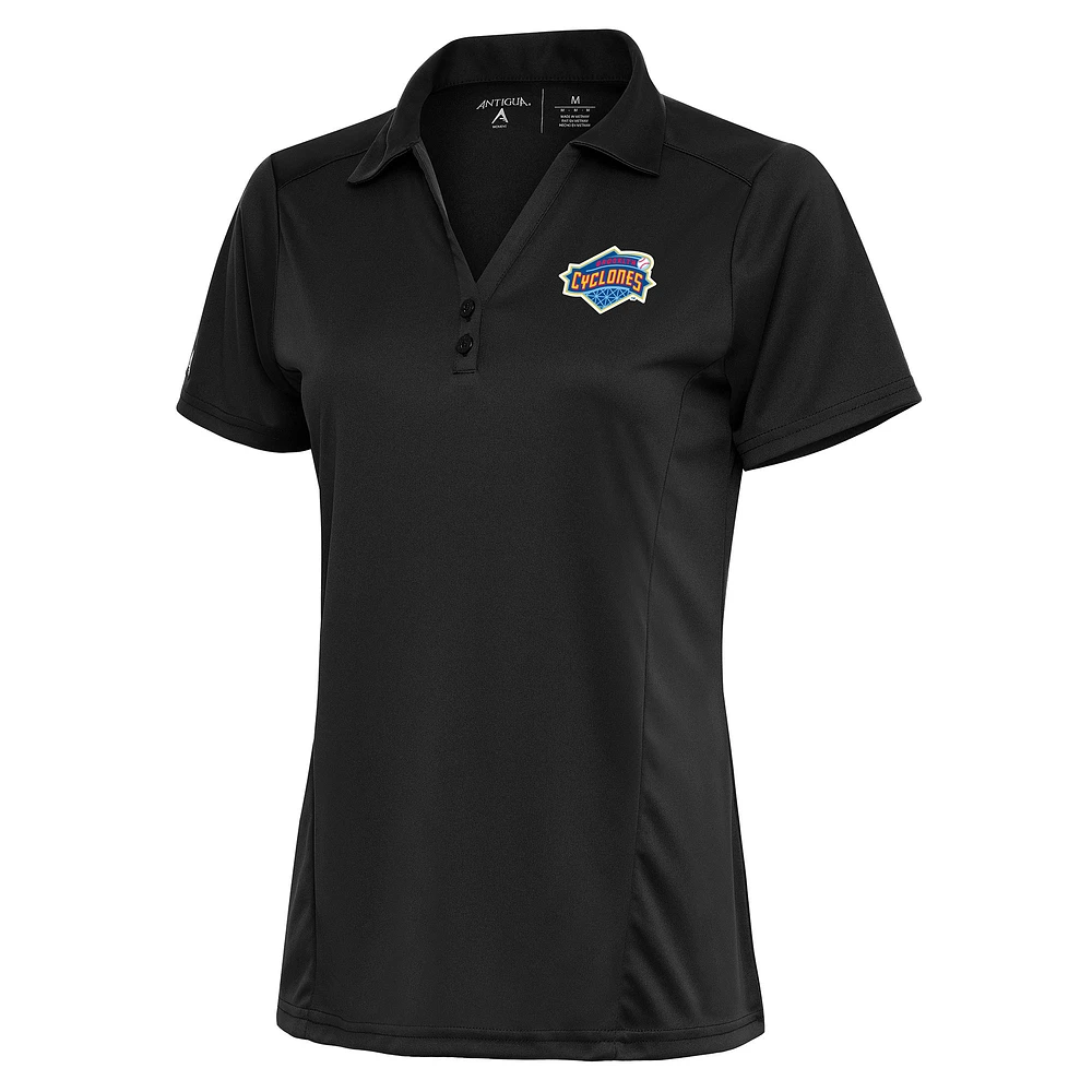 Women's Antigua Charcoal Brooklyn Cyclones Tribute Polo