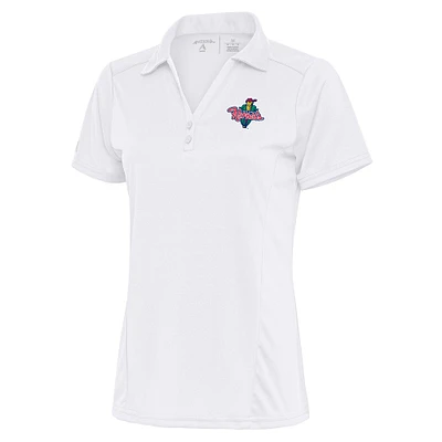 Women's Antigua White Cedar Rapids Kernels Tribute Polo