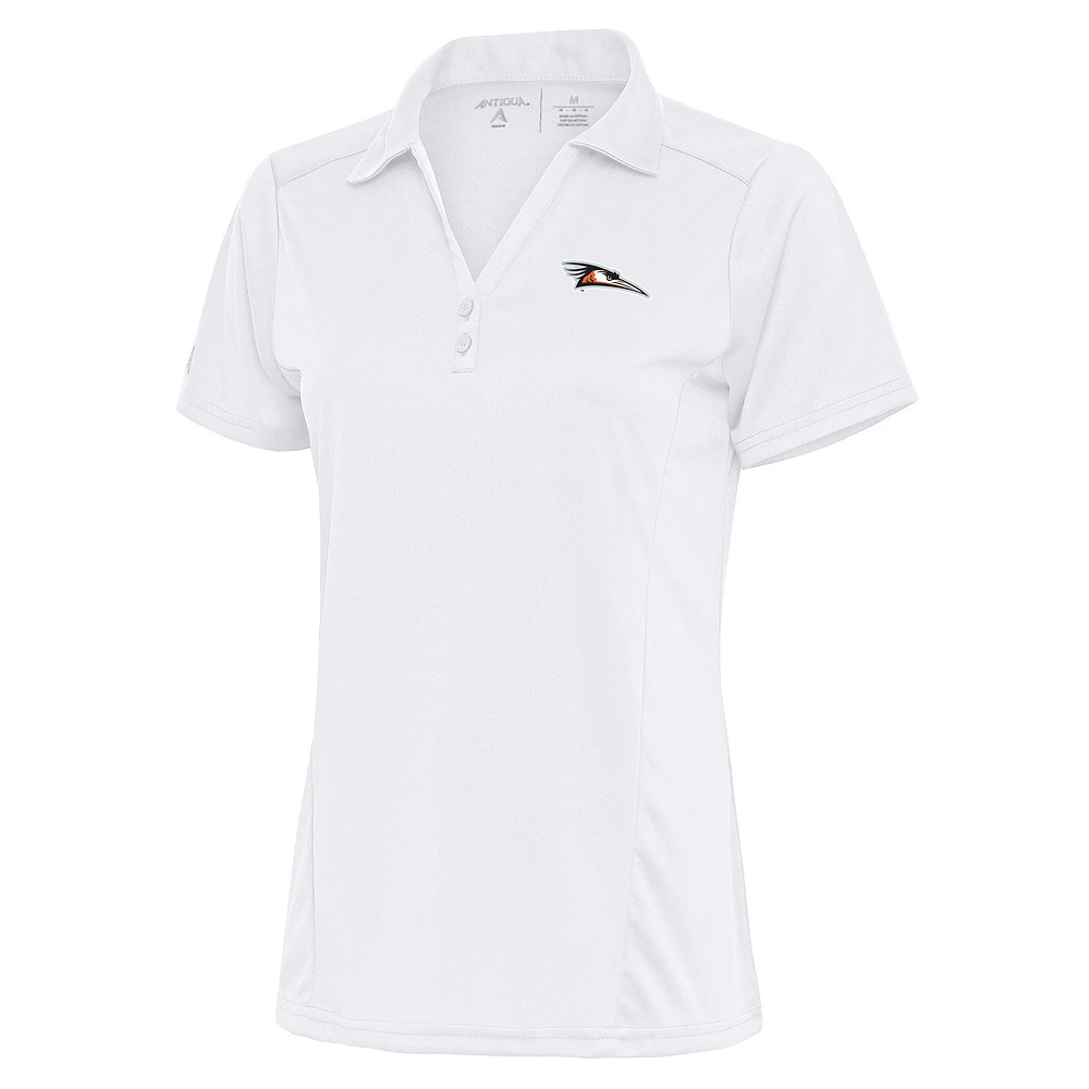 Women's Antigua White Delmarva Shorebirds Tribute Polo