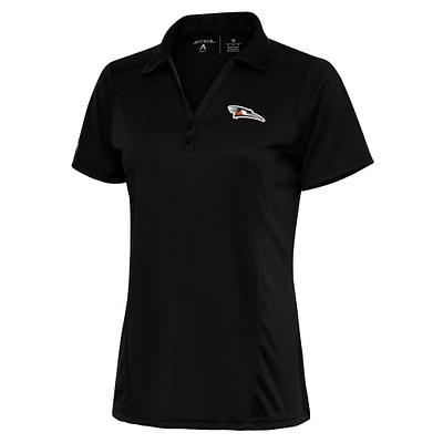 Women's Antigua Black Delmarva Shorebirds Tribute Polo