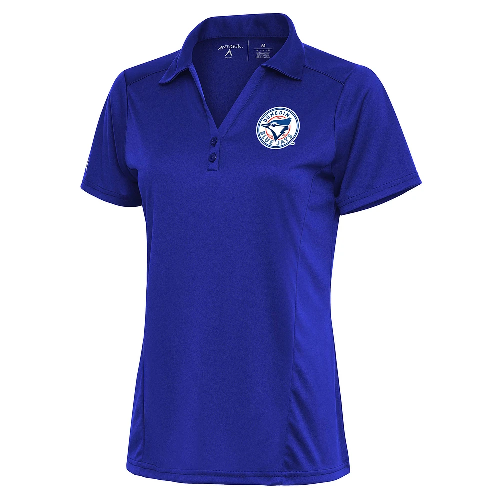 Women's Antigua Royal Dunedin Blue Jays Tribute Polo