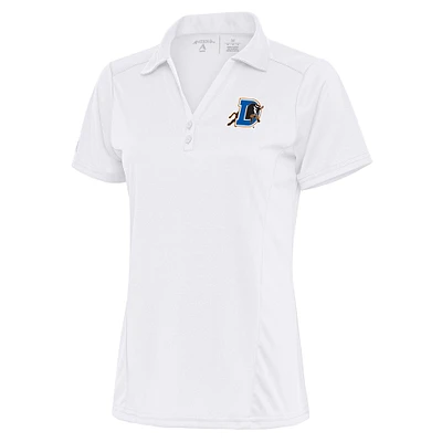 Women's Antigua White Durham Bulls Tribute Polo