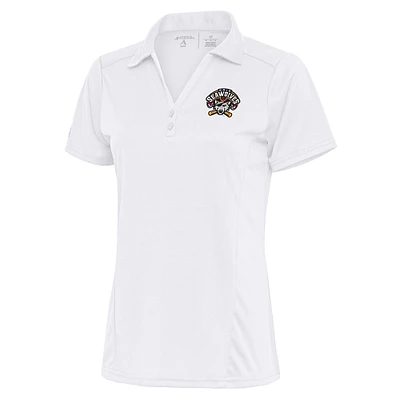 Women's Antigua White Erie SeaWolves Tribute Polo