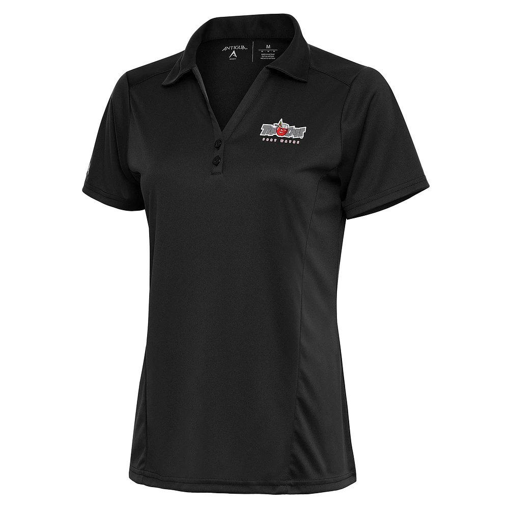 Women's Antigua Charcoal Fort Wayne TinCaps Tribute Polo