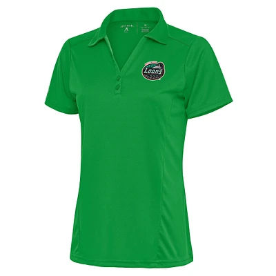 Women's Antigua Kelly Green Great Lakes Loons Tribute Polo