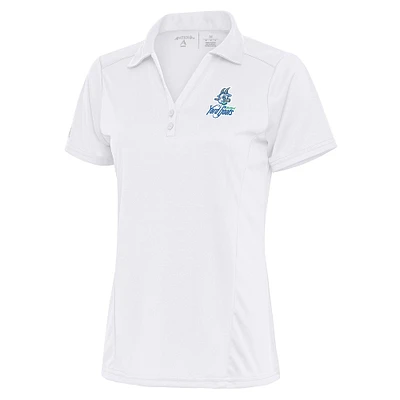 Women's Antigua White Hartford Yard Goats Tribute Polo