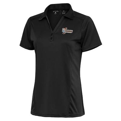 Women's Antigua Charcoal Inland Empire 66ers Tribute Polo