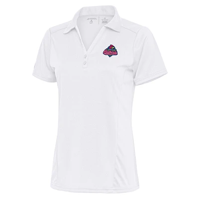 Women's Antigua White Memphis Redbirds Tribute Polo