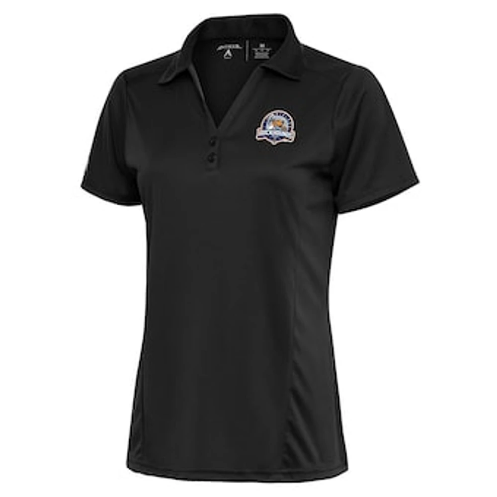 Women's Antigua Charcoal Midland Rockhounds Tribute Polo