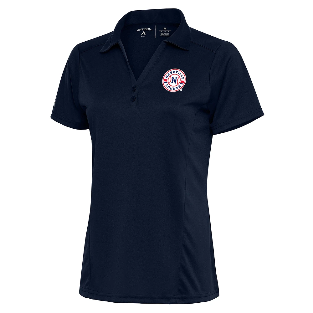 Women's Antigua Navy Nashville Sounds Tribute Polo