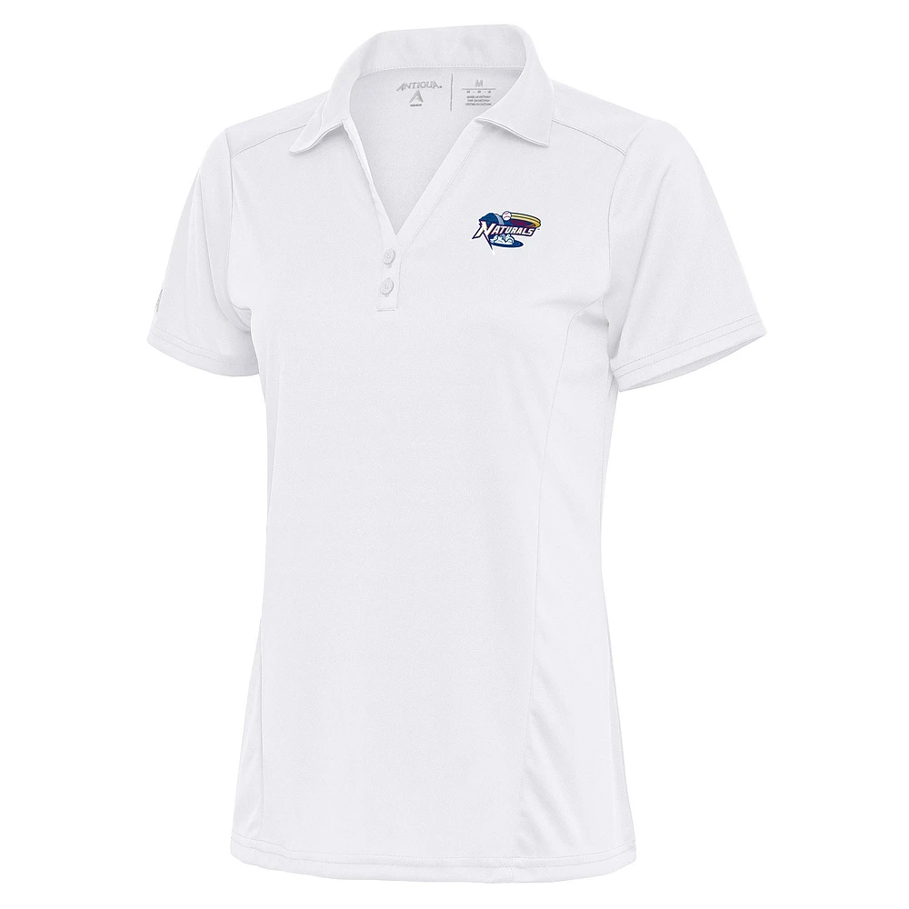 Women's Antigua White Northwest Arkansas Naturals Tribute Polo