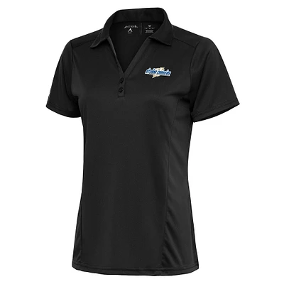 Women's Antigua Charcoal Omaha Storm Chasers Tribute Polo