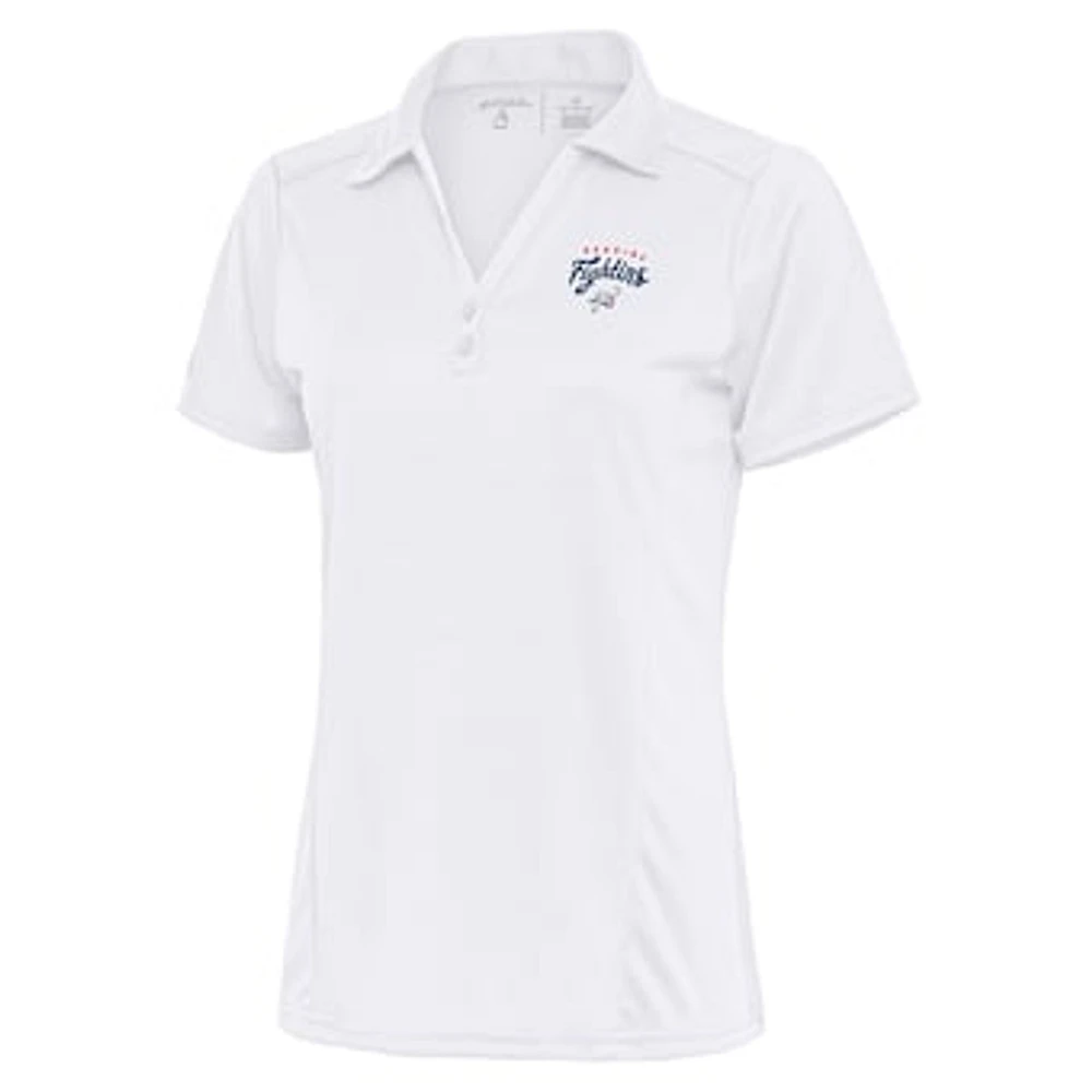 Women's Antigua White Reading Phillies Tribute Polo