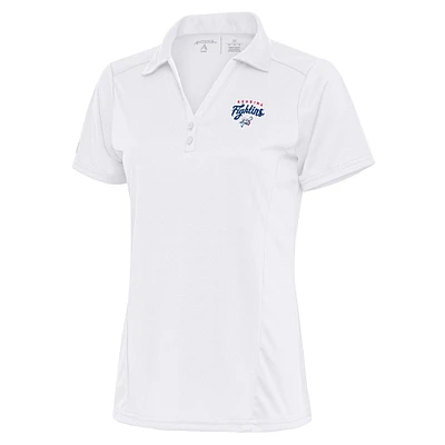Women's Antigua White Reading Phillies Tribute Polo