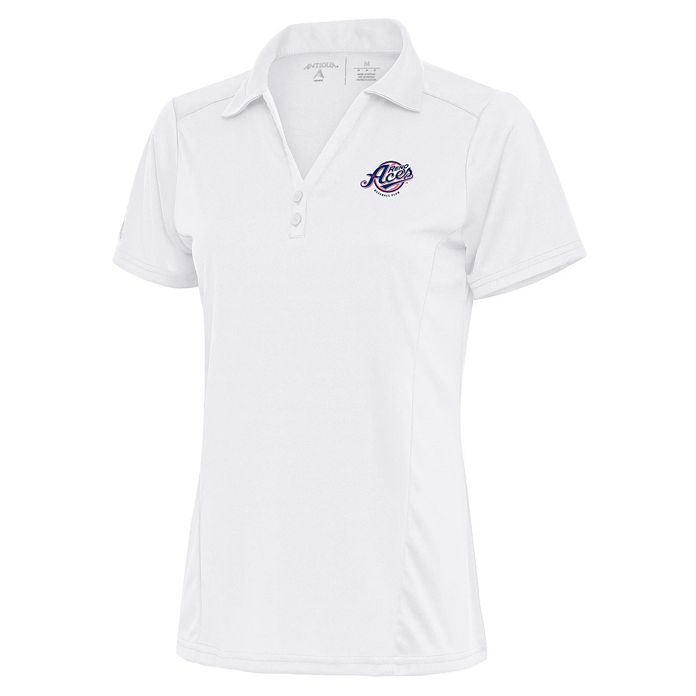 Women's Antigua White Reno Aces Tribute Polo