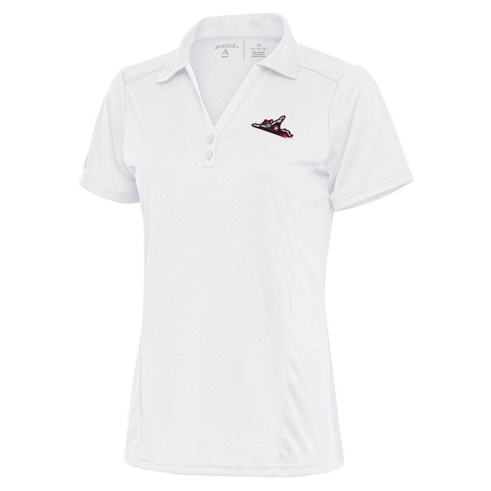 Women's Antigua White Richmond Flying Squirrels Tribute Polo