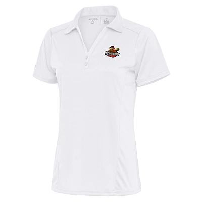 Women's Antigua White Rochester Red Wings Tribute Polo