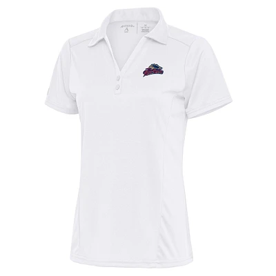 Women's Antigua White Scranton Wilkes-Barre RailRiders Tribute Polo