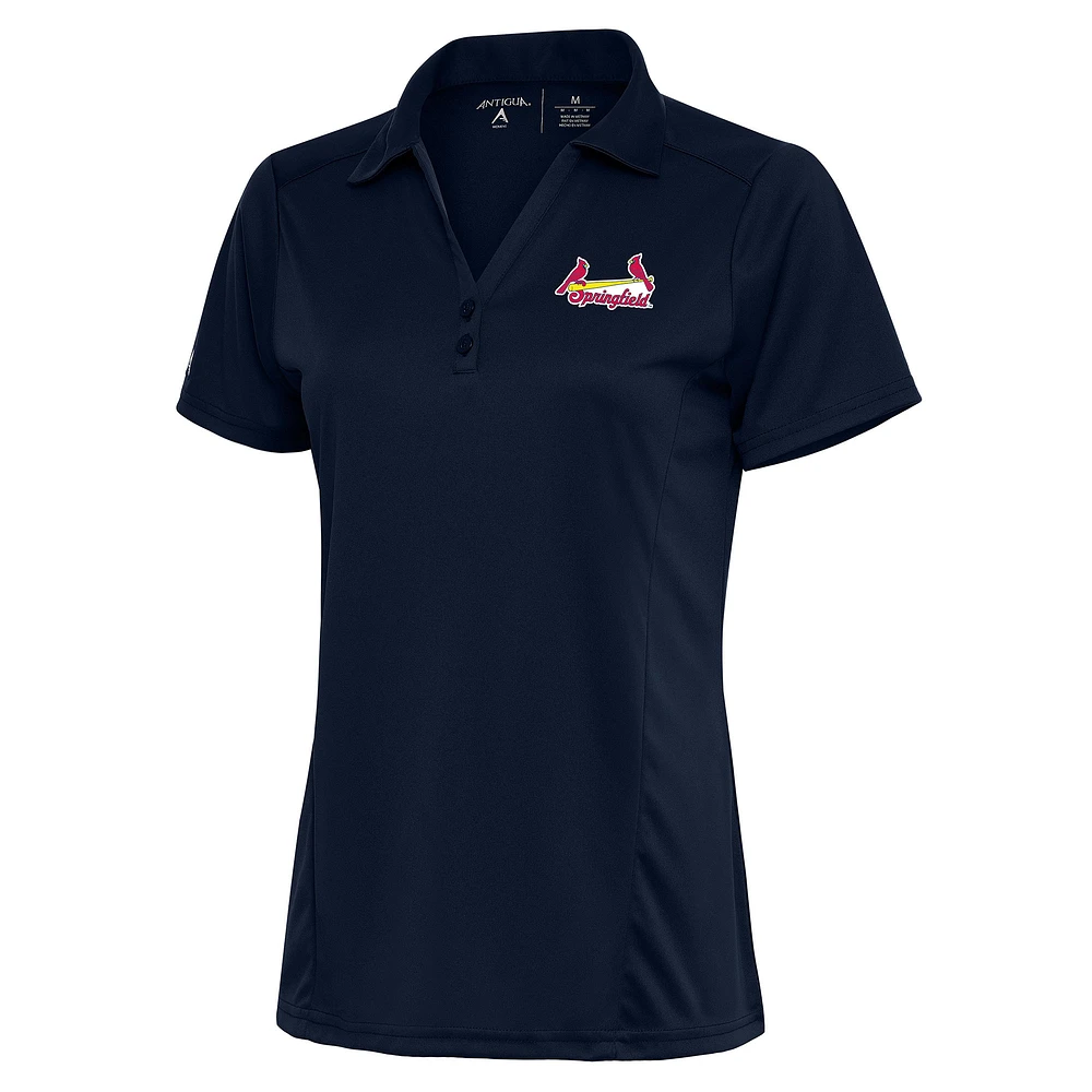 Women's Antigua Navy Springfield Cardinals Tribute Polo