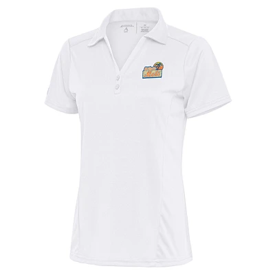 Women's Antigua White St. Lucie Mets Tribute Polo